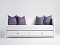 Sofás cama de madera 208 x 99 x 90 cm - blanco - 2 cajones y diseño funcional